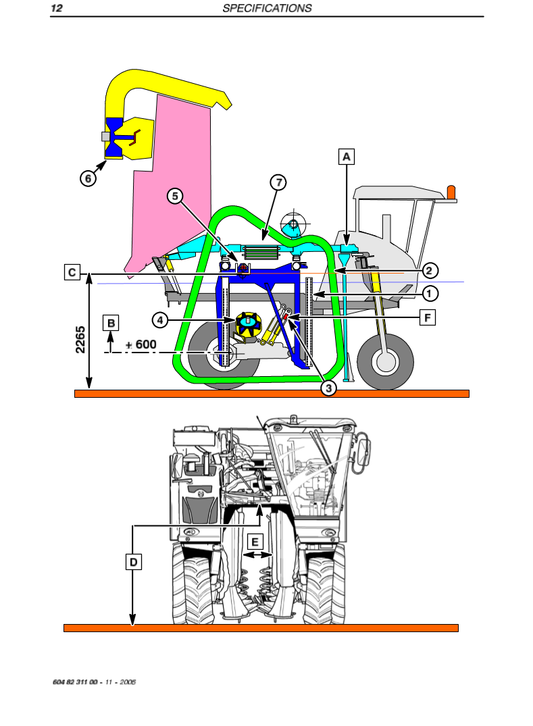 Manual de Servicios Cosechadora de Uvas New Holland VX680