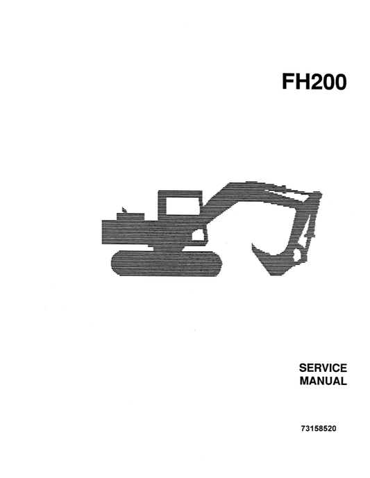 Manual de Servicios Excavadora Hidraúlica Hitachi FH200