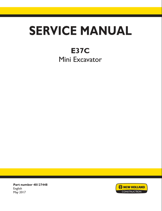Manual de Servicios Excavadora New Holland E37C