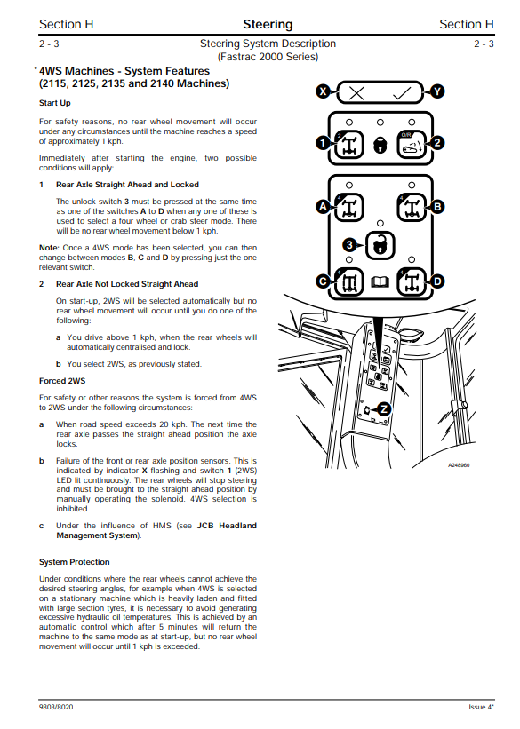 Manual de Servicios Fastrac JCB 2115, 2125, 2135, 2140, 2150, 3155, 3185