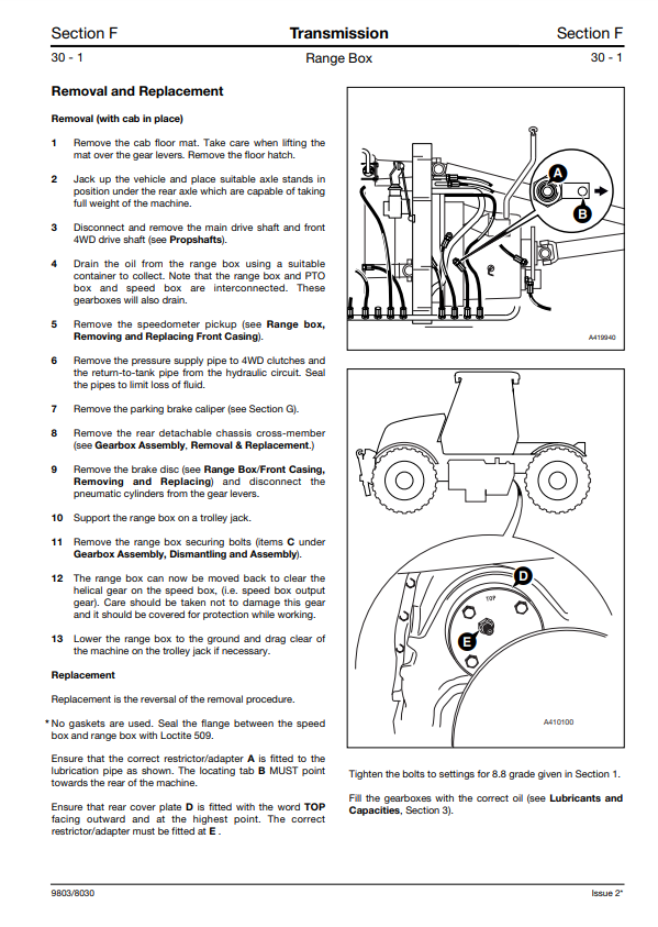 Manual de Servicios Fastrac JCB 3170, 3170 Plus, 3190, 3190 Plus, 3200, 3200 Plus, 3220, 3220 Plus, 3230, 3230 Plus