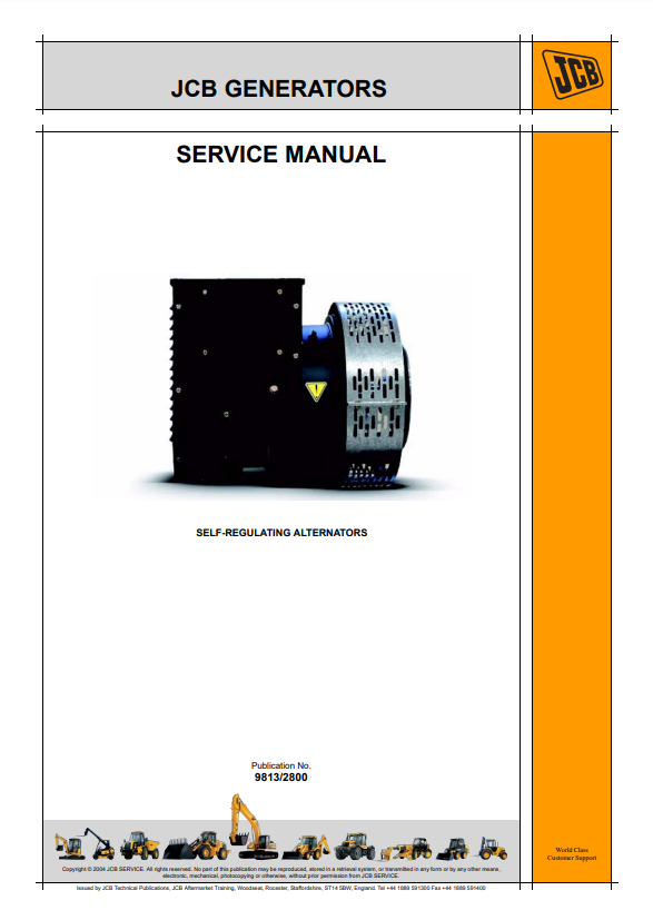 Manual de Servicios Generador JCB Alternadores de Autorregulado