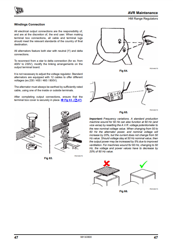 Manual de Servicios Generador JCB Alternadores de Autorregulado