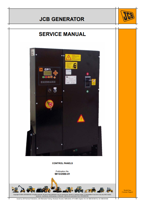 Manual de Servicios Generador JCB Paneles de Control