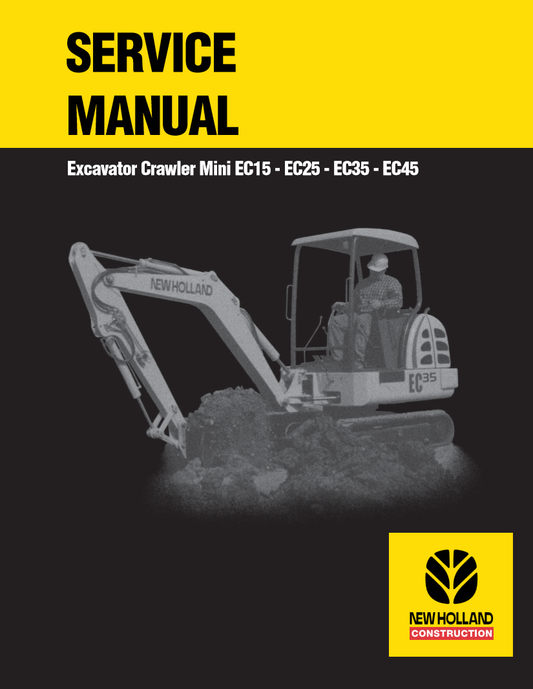 Manual de Servicios Mini Excavadora New Holland EC15, EC25, EC35, EC45