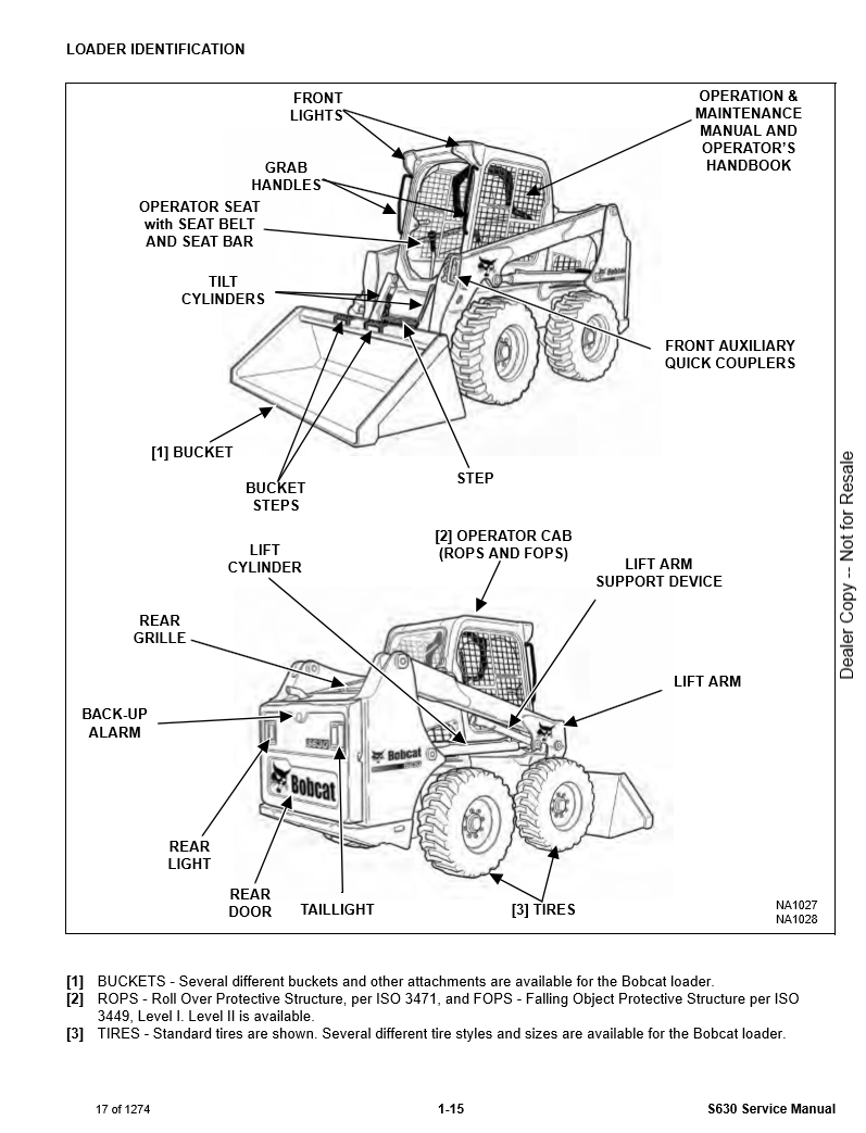 Manual de Servicios Minicargador Bobcat S630