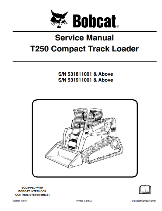 Manual de Servicios Minicargador Bobcat T250