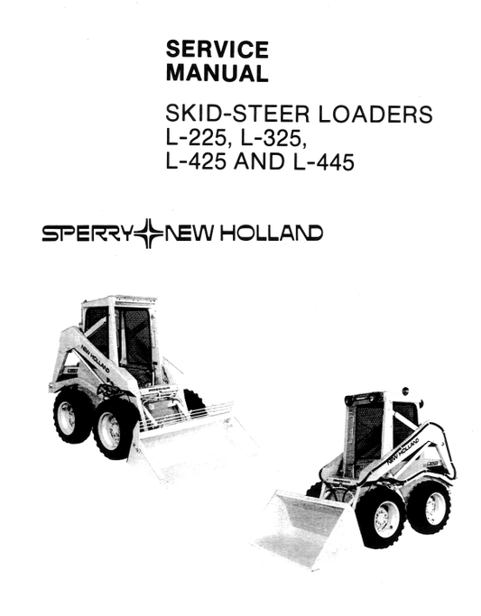 Manual de Servicios Minicargador New Holland L-225, L-325, L-425, L-445