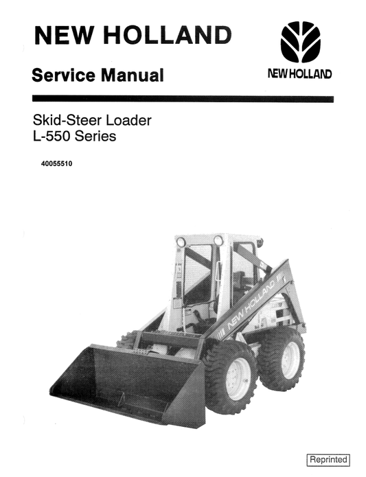 Manual de Servicios Minicargador New Holland L-550