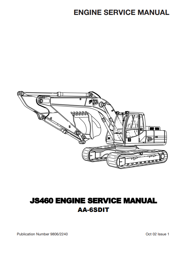 Manual de Servicios Motor Excavadora JCB JS460