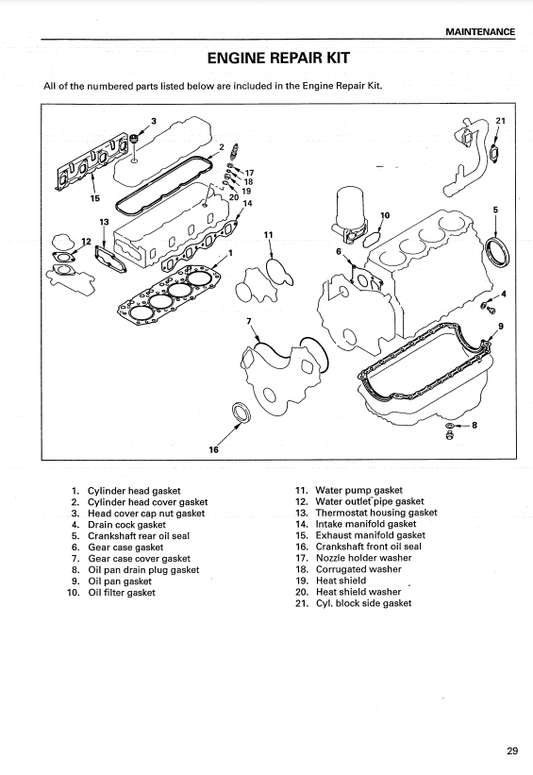 Manual de Reparación Motor Isuzu 4JG2 (Relacionado con Productos Hyundai)