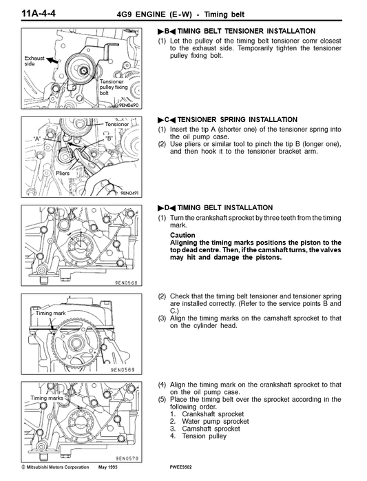 Manual de Servicios Motor Mitsubishi 4G9 Series