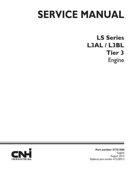 Manual de Servicios Motor New Holland LS Series L3AL, L3BL Tier 3