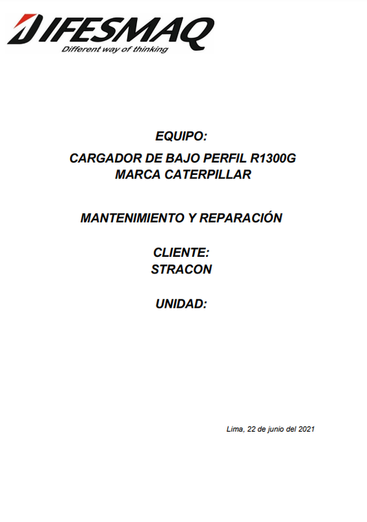 Manual de Servicios Pala Minera Caterpillar R1300G