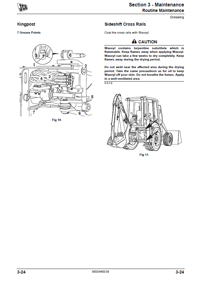 Manual de Servicios Retroexcavadora JCB Midi CX