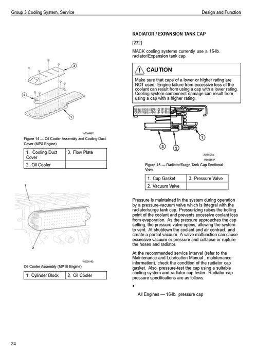 Manual de Servicios Sistema de Refrigeración Camión Volvo MP7, MP8, MP10