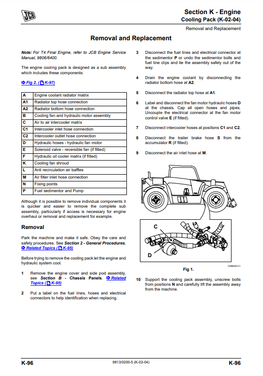 Manual de Servicios Telehandler JCB 527-58