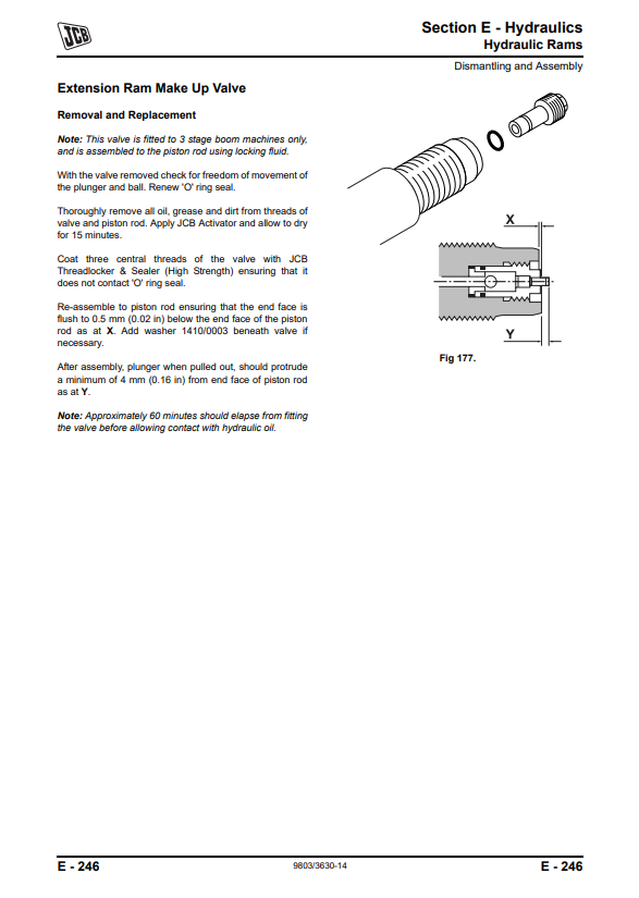 Manual de Servicios Telehandler JCB Motor Lateral