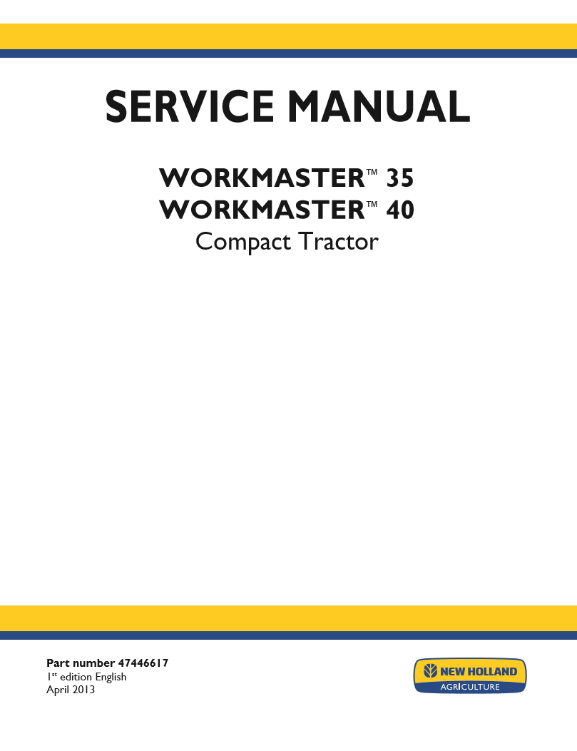 Manual de Servicios Tractor Compacto New Holland 35, 40