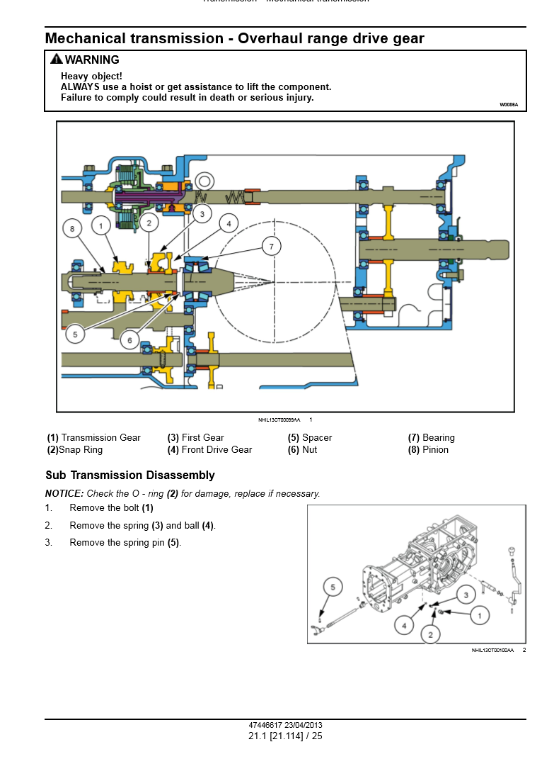 Manual de Servicios Tractor Compacto New Holland 35, 40