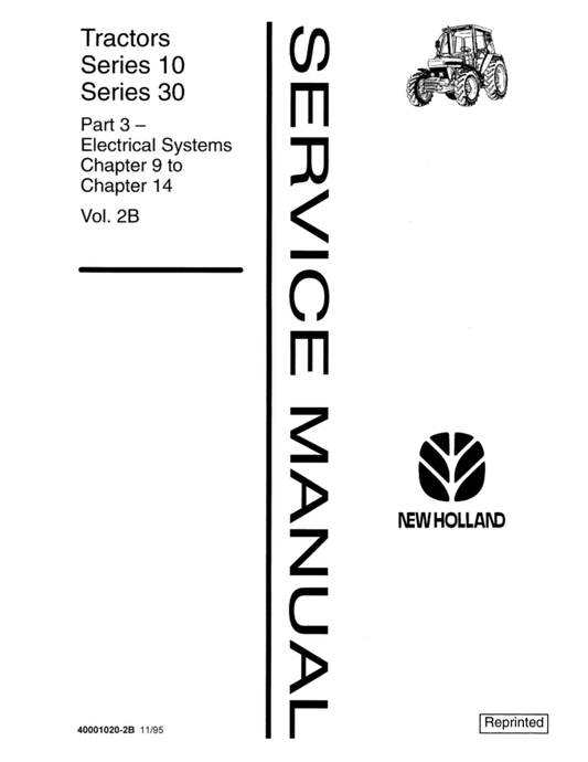 Manual de Servicios Tractor New Holland Series 10, Series 30