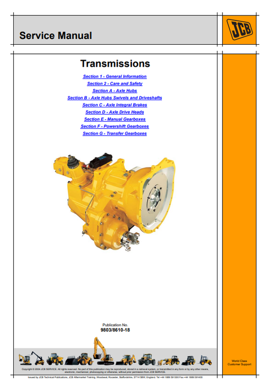 Manual de Servicios Transmisión JCB