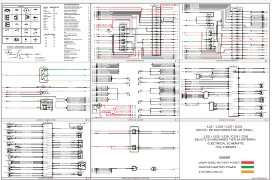Manual de Sistema Eléctrico Minicargador New Holland L221 , L228 , C227 , C232 ( SSL, CTL , EH ) TIER 4B