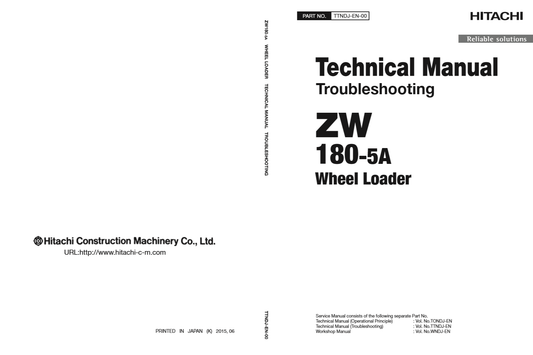 Manual de Solucion de Problemas Cargador Hitachi ZW 180-5A