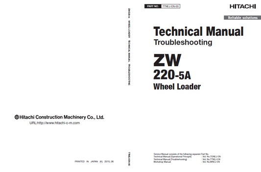 Manual de Solución de Problemas Cargador Hitachi ZW220-5A