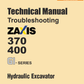 Manual de Solución de Problemas Excavadora Hitachi ZX370, ZX400 GI
