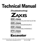 Manual de Solución de Problemas Excavadora Hitachi Zaxis 200 - 230 - 270