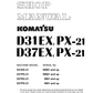 Manual de Taller Bulldozer Komatsu D31EX-21, D31PX-21, D37EX-21, D37PX-21