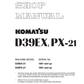 Manual de Taller Bulldozer Komatsu D39EX-21, D39PX-21 S.N 1001 y arriba