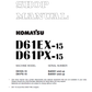 Manual de Taller Bulldozer Komatsu D61EX-15 - B40001, D61PX-15 - B40001