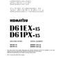 Manual de Taller Topadora Komatsu D61EX-15, D61PX-15  S.N B40001 y arriba