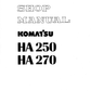 Manual de Taller Camión Komkatsu HA250, HA270