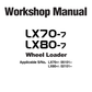 Manual de Taller Cargador Hitachi LX70-7, LX80-7