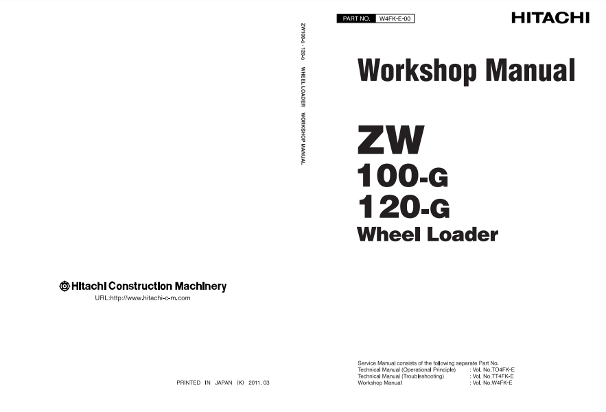 Manual de Taller Cargador Hitachi ZW100G ZW120G