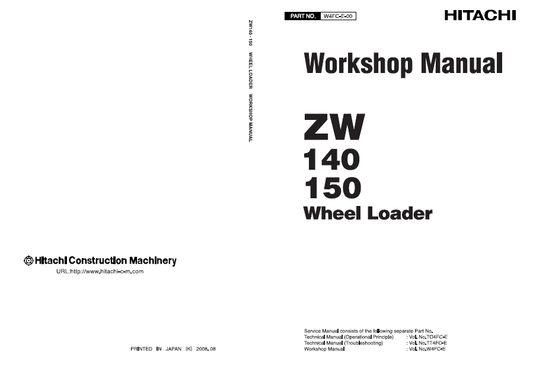 Manual de Taller Cargador Hitachi ZW140 ZW150