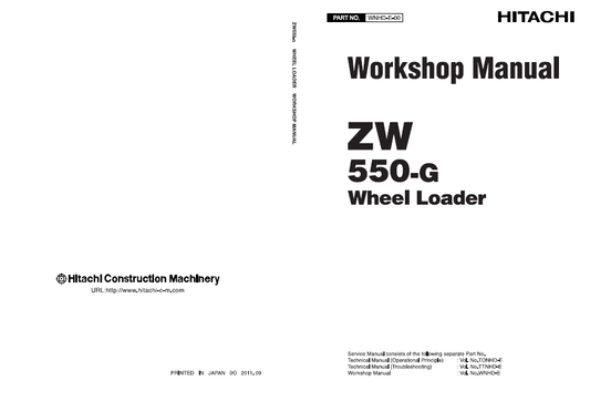 Manual de Taller Cargador Hitachi ZW550-G