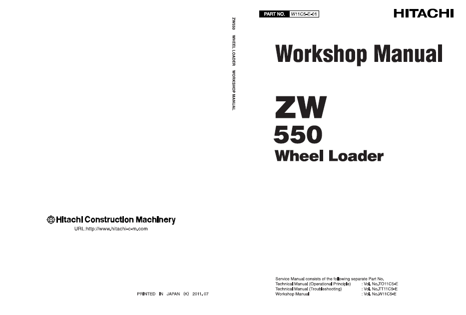 Manual de Taller Cargador Hitachi ZW550