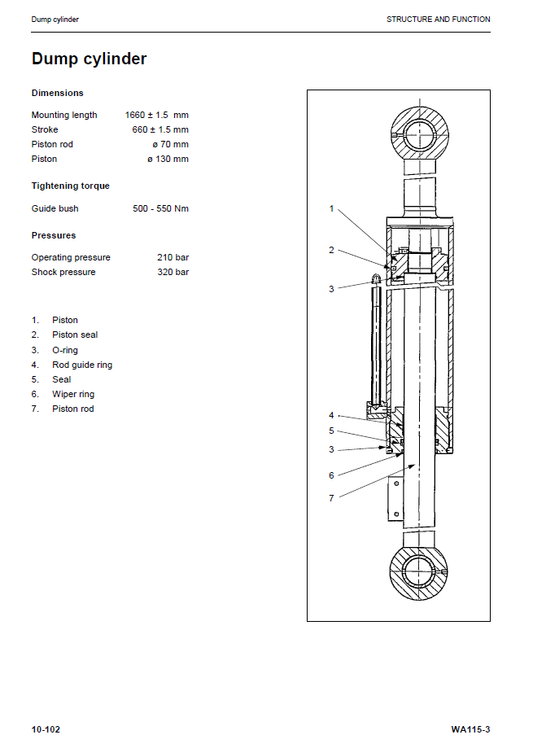 Manual de Taller Cargador Komatsu WA115-3 - WA115H30051