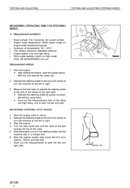 Manual de Taller Cargador Komatsu WA420-3 - WA420H20051