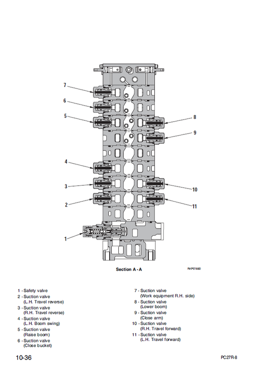 Manual de Taller Excavadora Hidraúlica Komatsu PC27R-8 - F30671