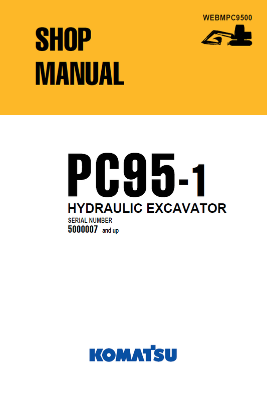 Manual de Taller Excavadora Hidraúlica Komatsu PC95-1 - 5000007