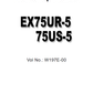 Manual de Taller Excavadora Hitachi EX75UR-5, EX75US-5