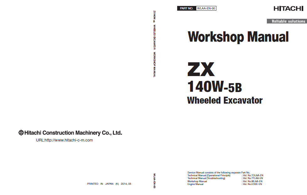 Manual de Taller Excavadora Hitachi ZX140W-5B