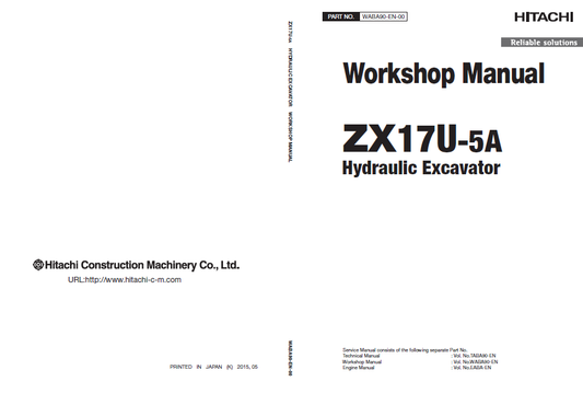 Manual de Taller Excavadora Hitachi ZX17U-5A