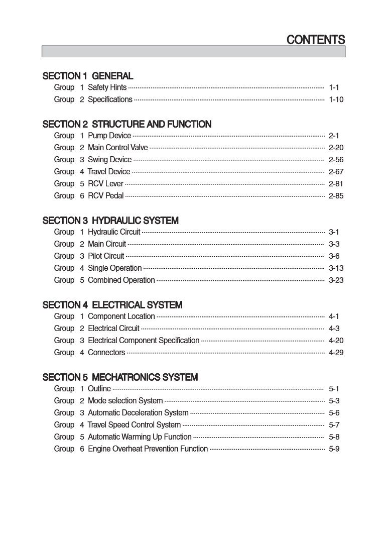 Manual de Taller Excavadora Hyundai HX210 - HX220S