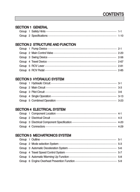Manual de Taller Excavadora Hyundai HX210 - HX220S